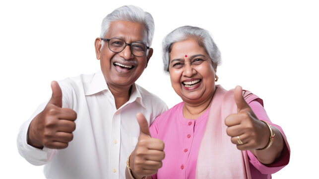 Indian senior citizen discussing finances